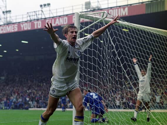 Enjoy these memories of Lee Chapman - a Leeds United striker with an eye for goal. PIC: Varley Picture Agency