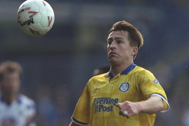Lee Chapman in action against Luton Town at Kenilworth Road in December 1991.