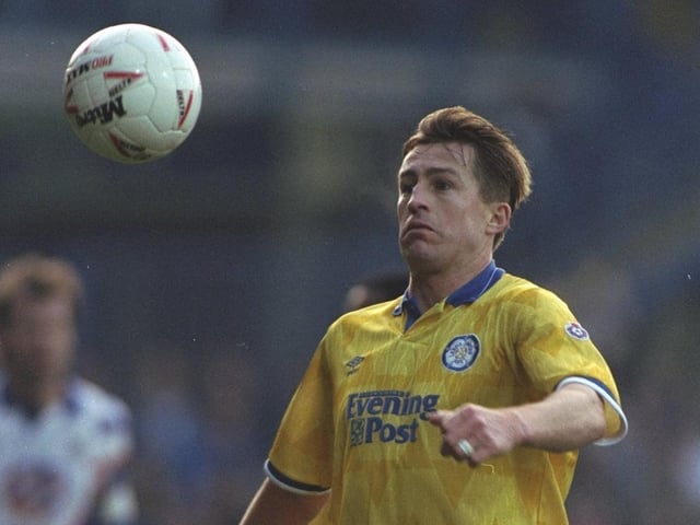 Lee Chapman in action against Luton Town at Kenilworth Road in December 1991.