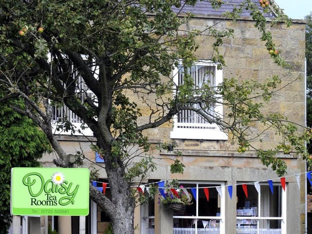 Daisy's Tea Rooms (Scalby Road, Pictured); Scarborough Rugby Union Football Club (Scalby Road); Stained Glass Centre (Cayton); Irton Garden Centre (Moor Lane); The Oak Wheel Pub (Coastal Road); Basics Plus Betton Farm (Racecourse Road).