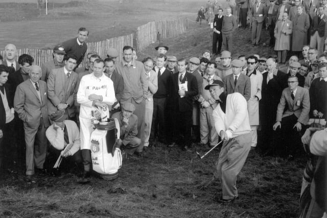 American Ryder Cup golfer Arnold Palmer in play at Royal Lytham, 1962