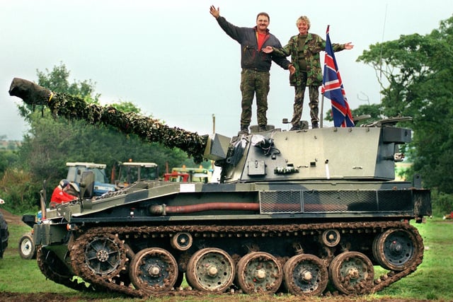 1997 Tanks for the memories Richard and Brenda Baines, from Garstang, brought their Abbot self-propelled gun to the event