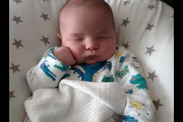 Proud mum Christine Ogden, from Preston, shared this picture of little Rowen, born on July 12, 2020, weighing 9lb 2oz.