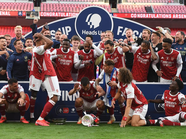 Top four finish: 9-2. Top six finish: 5-6. Top half finish: 2-17.
Odds for relegation: 250-1.
Photo by Stuart MacFarlane/Arsenal FC via Getty Images.