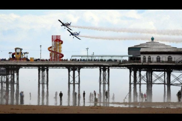 A low pass over the North Pier for this aerobatic pair