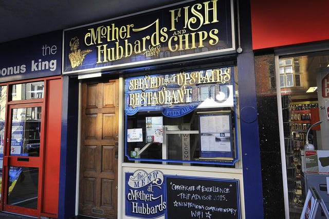 Mother Hubbards, (Westborough); Seven Coffee Shop and Eatery, (York Place); Bonnet and Sons, (Huntriss Row); Espresso Yourself, (Falconers Road); Sanctuary Scarborough, (St Nicholas Street); Greensmith, (St Nicholas Street).