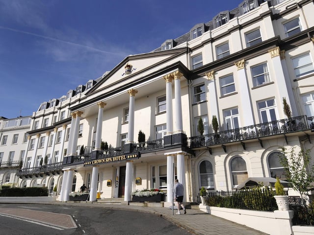 Crown Spa Hotel, (Esplanade, Pictured); Cafe 55, (Eastborough); AZ Restaurant, (Columbus Ravine); Nishat Spice, (Prospect Road); Lookout on the Pier, (West Pier); Golden Grid, (Sandside).