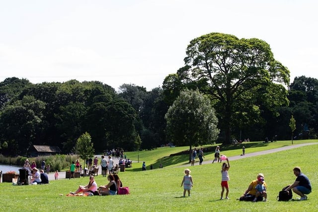 Sunny day out at Shibden Park Estate, Halifax