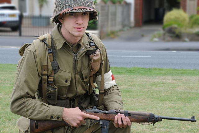 Matthew Driffield as an American GI from the 101st Airborne regiment