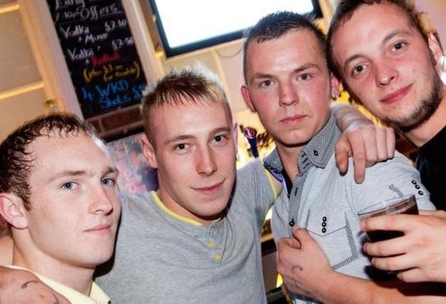 Carl, Spence, Grant and Farrer at the Loft in 2010.