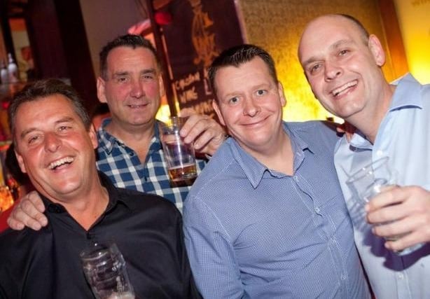 Mick, Kevin, Gary and Peter at Bar Fusion in 2010.