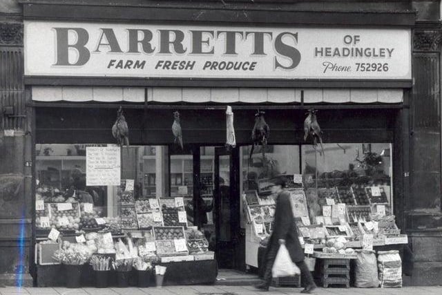 This slice of Headingley heritage closed its doors for good. Barrett's fruit shop on Otley Road had been supplying fresh veg, cooked meats, game and fish since 1967.