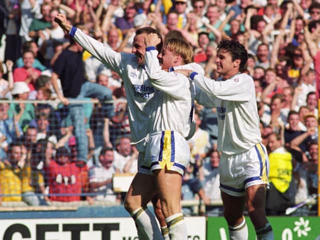 Were you at Elland Road when Leeds United beat Manchester City 3-0 in September 1991? PIC: Varley Picture Agency