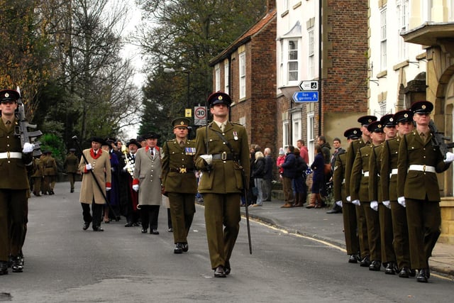 The Remembrance Day Parade leaves Spa Gardens back in 2009.