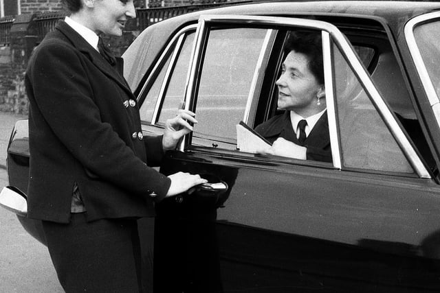 Wigan taxi hire firm Hurst's introduce their female drivers in 1967
