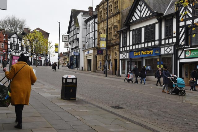 Standishgate, Wigan, is usually a hive of activity and busy thoroughfare.