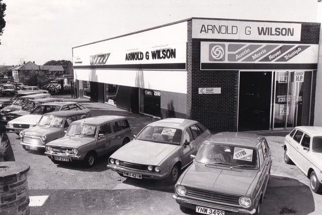 The new look Arnold G Wilson showroom in Alwoodley pictured in August 1982.