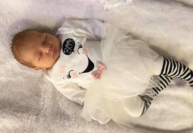 Baby Grace Alexandra Watkin, born 27th October, weighing 6lb 14oz to parents Jessica Marshall and David Watkin.