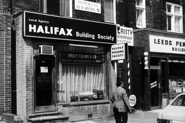 Halifax Building Society on Roundhay Road pictured in August 1981.