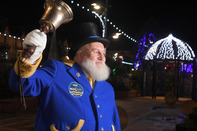 St Annes Christmas lights switch-on with Town Crier John Spencer-Barnes in 2019