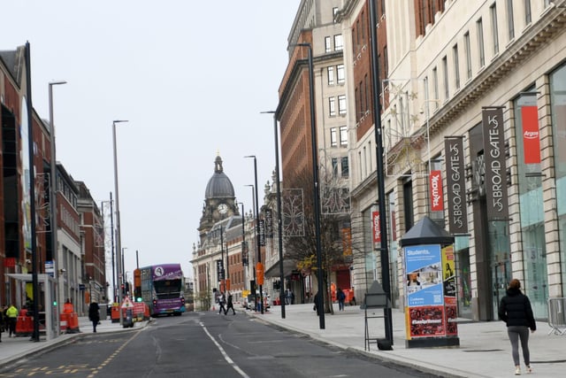 Leeds City Centre had six new cases in the seven days to November 24, a rate of 44.1 per 100,000 people. The rate is down 40 per cent from the previous week.