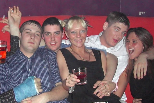 Friends from Normanton on a night out in 2004.