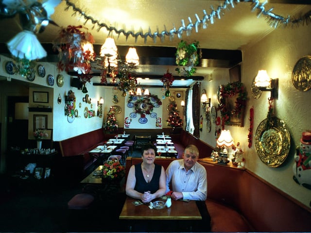 Fred and June Swallow pictured inside The Fox pub.