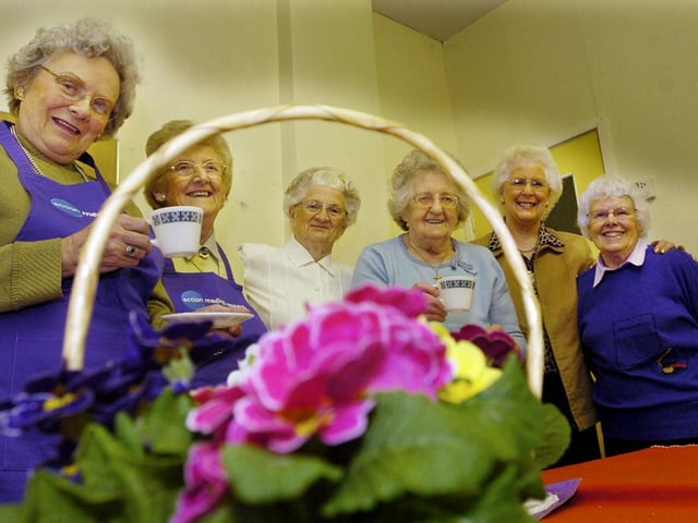 Organisers of the Valentines Coffee Morning at St John's Church in Filey are, from left to right: Maureen Pickering, Anne Robinson, Audrey Goodall, Babs Cammish, Betty Currey and Eileen Rose.