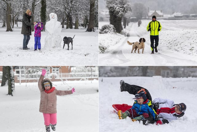 Lots of people have been enjoying the February snow across Yorkshire this Tuesday morning