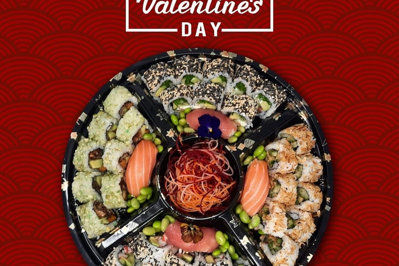 Onaroll Sushi is a family businesses based in LS7 with a special Valentine's menu.
The love-themed platter for two can be ordered from www.onarollsushi.uk.