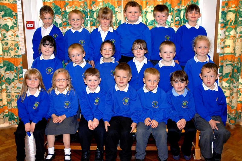 New starters at Woodfield Primary School in 2008.