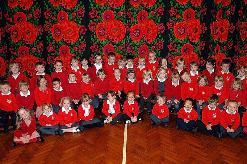 New starters at Bilton Grange Primary School in 2008.