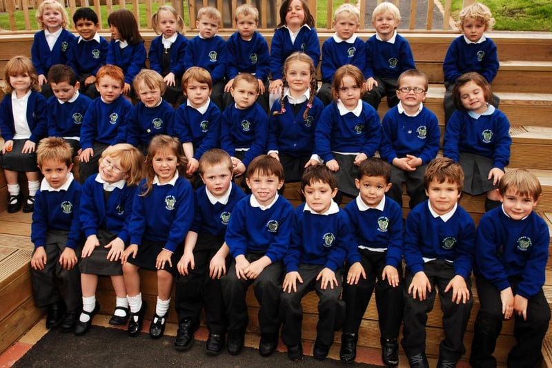 New starters at Coppice Valley Primary School in 2008.