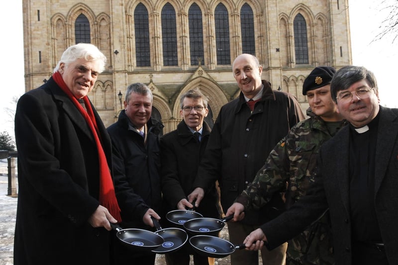 Bernard Bateman, Mike Chambers, Eamon Hannaway, Alan Skidmore, Sgt Michael Barrett and The Very Rev Keith Jukes in 2009.