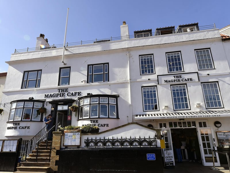 Housed in a distinctive black and white building overlooking the harbour, the world famous Magpie Café is a staple within Yorkshire for some of the finest fish and chips around. Recognisable by the long queues down the street of people waiting for the chance of a cancellation, booking is essential!
Converted from a shipping office in 1939, it is rumoured that the Magpie ghost Albert still haunts the halls...