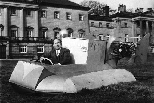At Nostell Priory in 1967 members of the Young Conservative Association from all over Yorkshire accepted Lord Oswald's challenge to build a hovercraft.