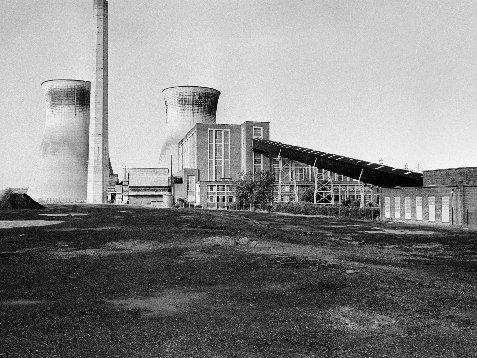 A deserted Wakefield power station picture in 1991