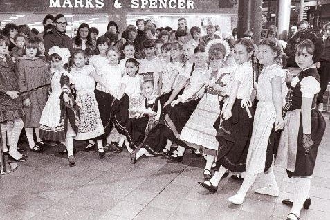Tap dancing in the Ridings Wakefield in 1985