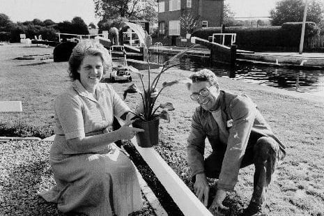 Eric Link and his wife, Maureen, 'who hate gardening', picked up a top prize for the most improved canal lock in the country in 1987. The couple moved into the lock keeper's house at Broad Cut Lock, Durkar, Wakefield, three years earlier, taking charge of a stretch of the Aire and Calder Canal whichincludes the Wakefield Basin, three workin glocks and two flood locks.