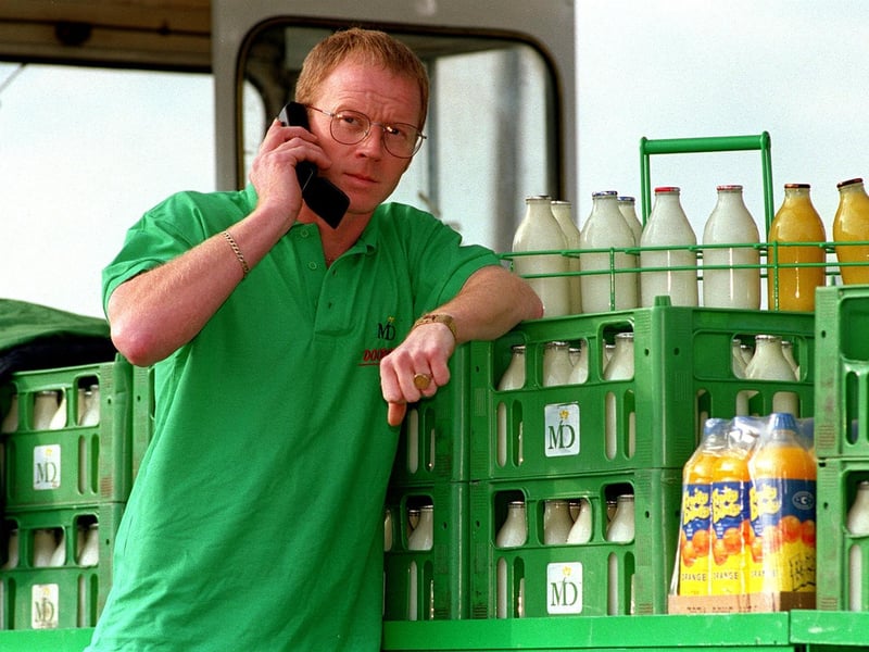 Paul Brown was onea of a number of milkmen using mobile phones to report crime they see on their rounds.