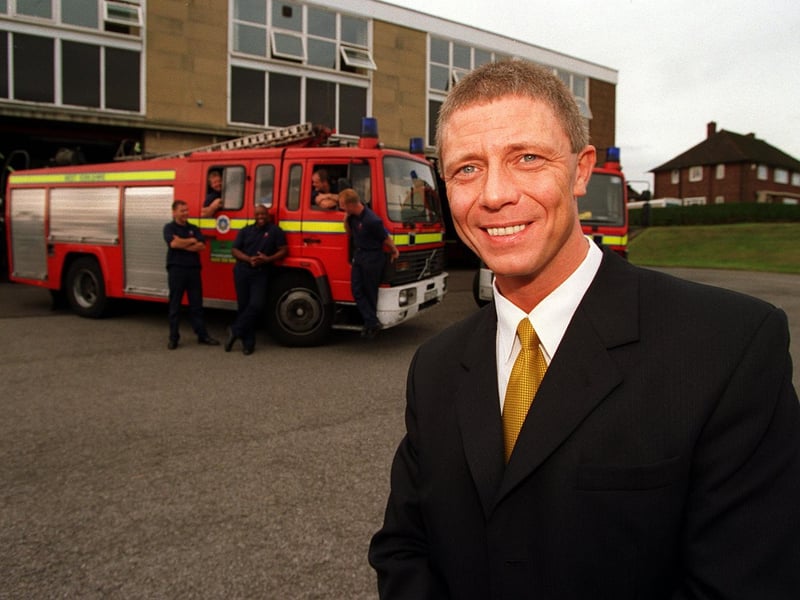 David Shillito, who rescued a lady from her smoke filled house, was recognised for his bravery with a commendation at Bramley Fire Station.