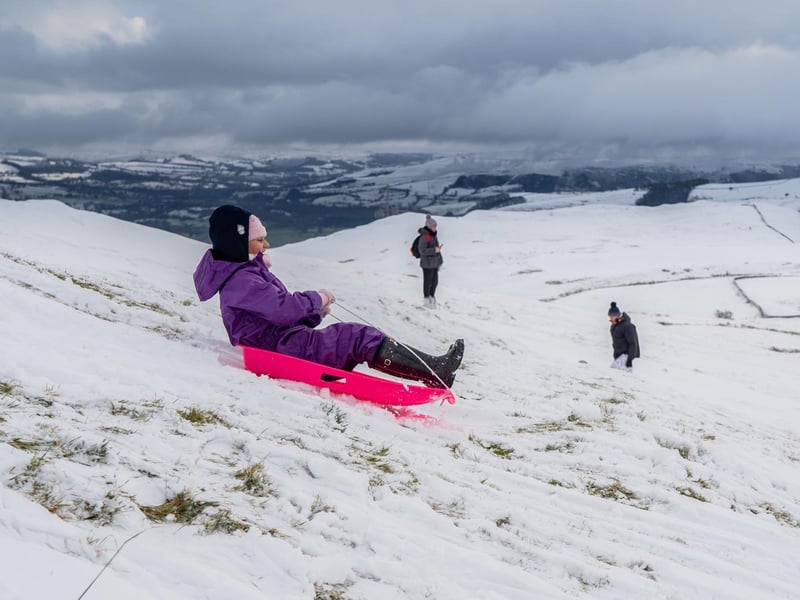 Last month, the snow came down several times, blanketing Leeds and helping people add a bit of variety to their daily exercise routine - including sledging and snowmen out in the hills of the city