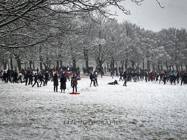 Of course there was the small matter of a snowball fight in Woodhouse Moor which ended up landing two men with a £10,000 fine each for having organised it. Photo: Liam Ford