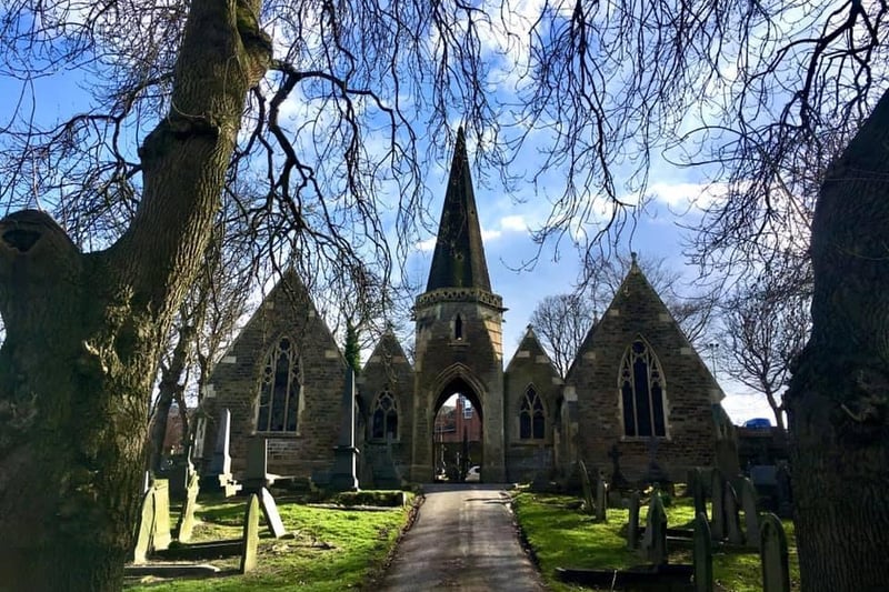 Rebecca Watkiss spotted a photo opportunity in a sunny Pontefract cemetery.