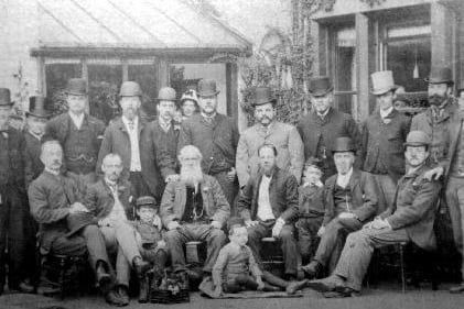 Wakefield Tradesman Association Outing to Boston Spa in 1890 from the John Goodchild collection.