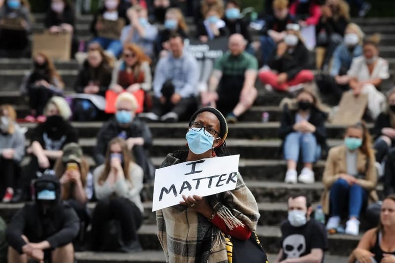 Black Lives Matter protest in Stanley Park