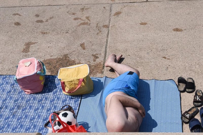 Holidaymakers enjoy the June heatwave in Blackpool