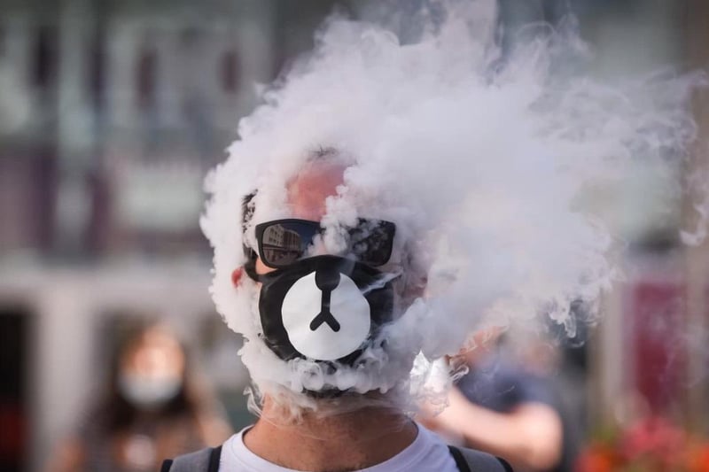 First day on the Fylde Coast of the public wearing face masks which are now mandatory in shops and takeaways following the coronavirus pandemic