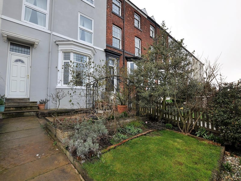 The well manicured front garden