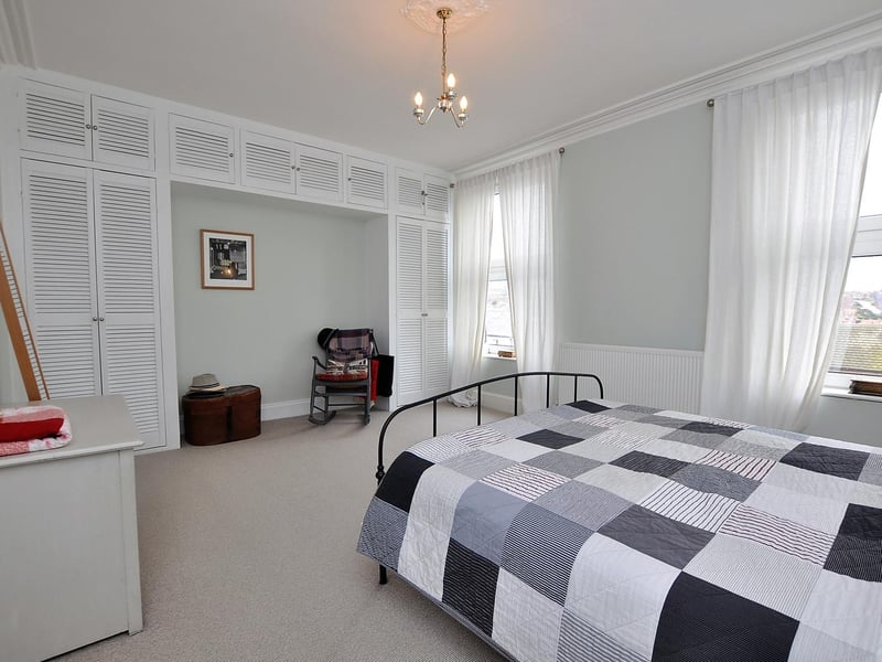 The bedrooms offer far reaching views